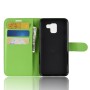 Samsung Galaxy J6 2018 vihreä suojakotelo – kannellinen puhelinlompakko tuotekuvassa