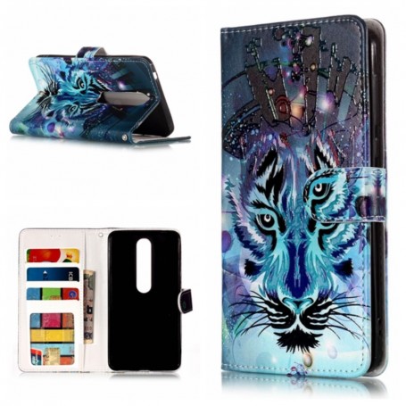 Nokia 6 2018 sininen tiikeri suojakotelo