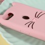 Huawei P Smart 3D vaaleanpunainen kissa suojakuori.