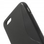 iPhone 6 musta silikonisuojus.