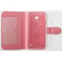 Lumia 630 vaaleanpunainen glitter puhelinlompakko