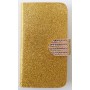 Lumia 630 kultainen glitter puhelinlompakko