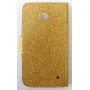 Lumia 630 kultainen glitter puhelinlompakko