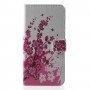 Huawei Honor Play vaaleanpunaiset kukat suojakotelo