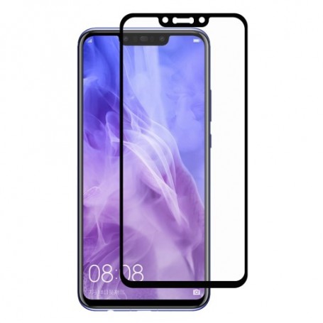 Huawei Nova 3 kirkas mustareunuksinen panssarilasi.