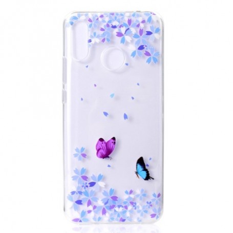 Huawei Nova 3 läpinäkyvä perhoset suojakuori.
