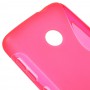 Lumia 530 roosan punainen silikonisuojus.