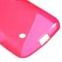 Lumia 530 roosan punainen silikonisuojus.