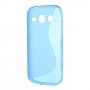 Galaxy Core Plus sininen silikonisuojus.