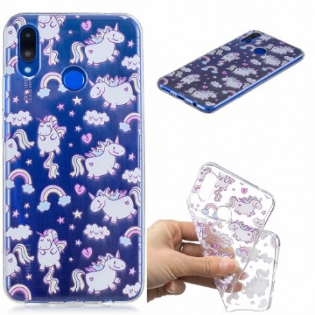 Huawei Nova 3 läpinäkyvä yksisarviset suojakuori.