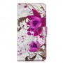 OnePlus 6T violetit kukat suojakotelo