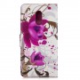 OnePlus 6T violetit kukat suojakotelo