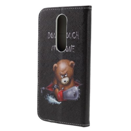 Nokia 5.1 Plus vihainen nalle suojakotelo – lompakkokotelo tyylikkäästi esillä