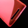 Lumia 830 roosan punainen silikonisuojus.