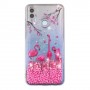 Huawei Honor 10 Lite glitter hile flamingot suojakuori.