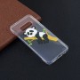 Samsung Galaxy S10e läpinäkyvä nukkuva panda suojakuori. – istuu täydellisesti puhelimen muotoihin