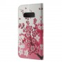Samsung Galaxy S10e vaaleanpunaiset kukat suojakotelo