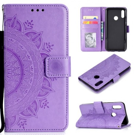 Huawei P Smart 2019 violetti mandala suojakotelo