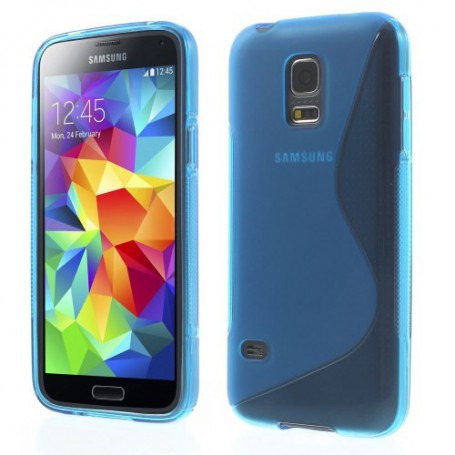 Galaxy S5 Mini sininen silikonisuojus.