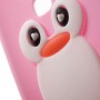 Honor 7 Lite vaaleanpunainen pingviini silikonikuori.