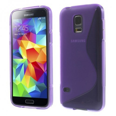 Galaxy S5 Mini violetti silikonisuojus.