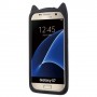 Samsung Galaxy S7 musta kissa suojakuori.