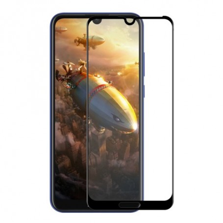 Huawei Y6s / Y6 2019 / Honor 8A kirkas mustareunuksinen panssarilasi.