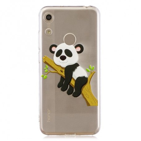Huawei Honor 8A / Y6s / Y6 2019 läpinäkyvä panda suojakuori.