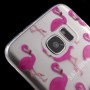 Samsung Galaxy s7 edge läpinäkyvä flamingot suojakuori.