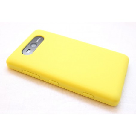 Lumia 820 keltainen silikoni suojakuori.