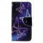 Huawei P30 violetit perhoset suojakotelo – monipuolinen suojakotelo korttitaskuilla