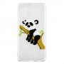 Huawei P30 läpinäkyvä nukkuva panda suojakuori.