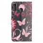 Samsung Galaxy A40 kukkia ja perhosia suojakotelo