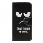 Samsung Galaxy A50 do not touch my phone suojakotelo – kannellinen puhelinlompakko tuotekuvassa