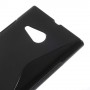 Lumia 735 musta silikonikuori.