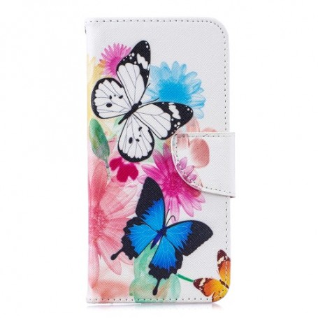 Huawei Honor 8A värikkäät perhoset suojakotelo