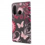 Huawei P30 Lite kukkia ja perhosia suojakotelo