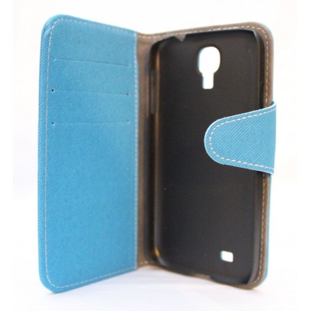Galaxy S4 sininen lompakkokotelo.