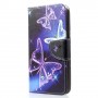 Huawei P30 Lite violetit perhoset suojakotelo