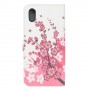 Huawei Honor 8S vaaleanpunaiset kukat suojakotelo