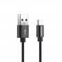Musta Micro-USB kaapeli.