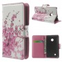 Lumia 530 vaaleanpunaiset kukat puhelinlompakko