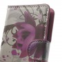 Lumia 530 violetit kukat puhelinlompakko
