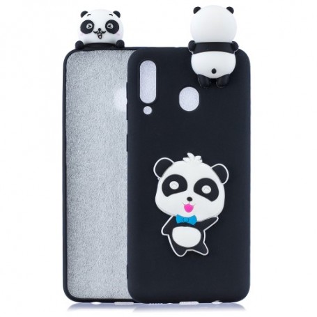 Samsung Galaxy A40 musta panda suojakuori.