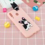 Samsung Galaxy A40 vaaleanpunainen koira suojakuori.