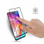 Samsung Galaxy A70 kirkas mustareunuksinen panssarilasi.