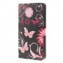 Samsung Galaxy A10 kukkia ja perhosia suojakotelo