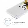 Samsung Galaxy A10 läpinäkyvä panda suojakuori.