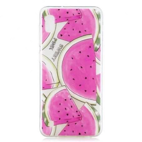 Samsung Galaxy A10 läpinäkyvä vesimeloni suojakuori.
