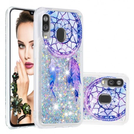 Samsung Galaxy A40 glitter hile unisieppari suojakuori